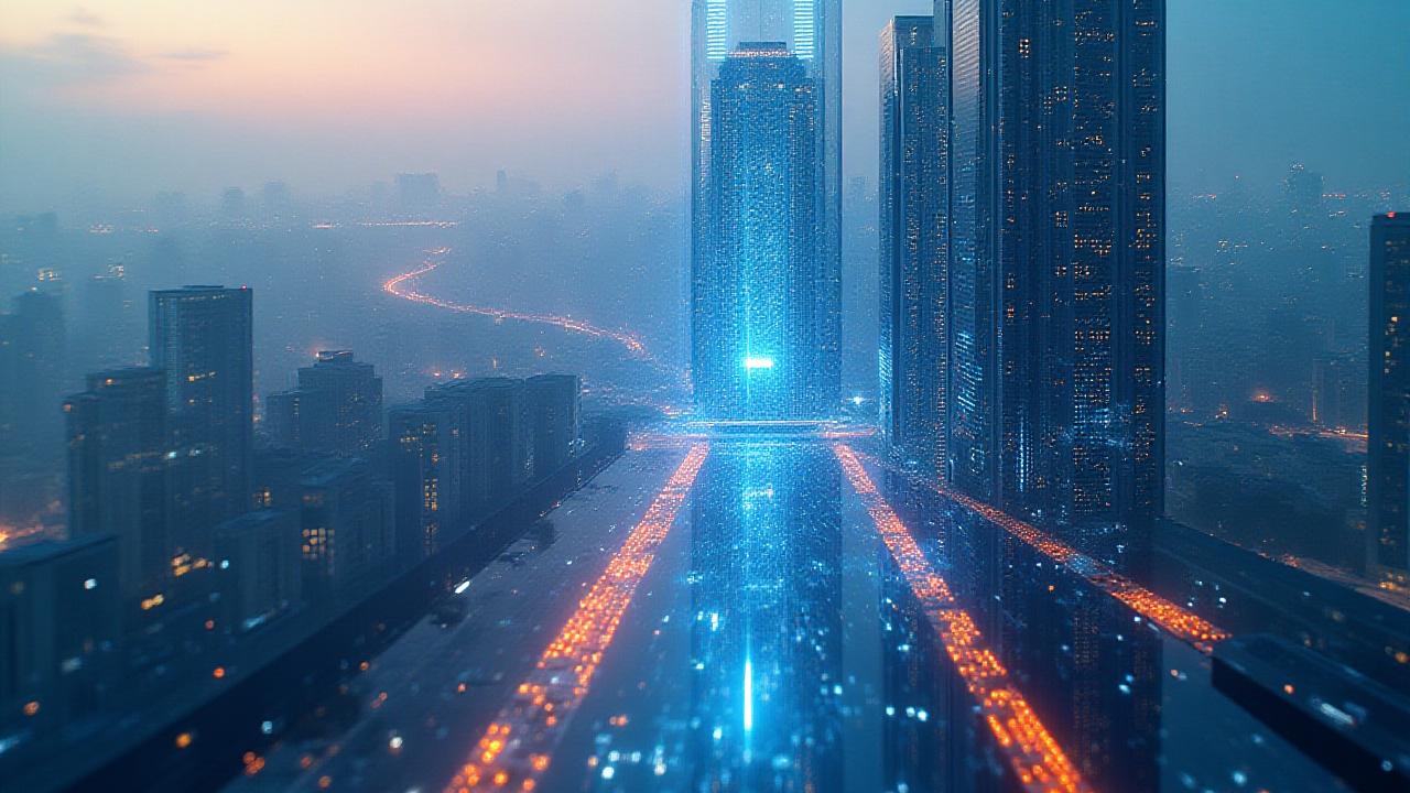 Abstract visualization of interconnected neural networks over the Italian peninsula